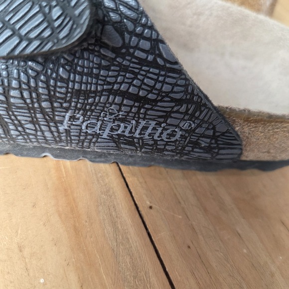 Birkenstock Papillio Arizona sandal Metallic Stones Black Womens Sz 38 - Picture 4 of 13